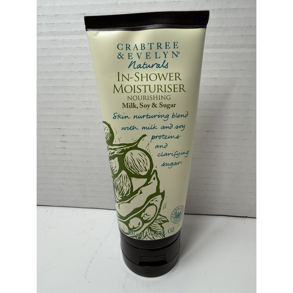 New Crabtree & Evelyn Naturals InShower Moisturizer Milk Soy & Sugar Discontinue